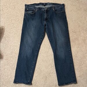 GAP Men's Relaxed Fit Jeans in Deep Blue 40x32
